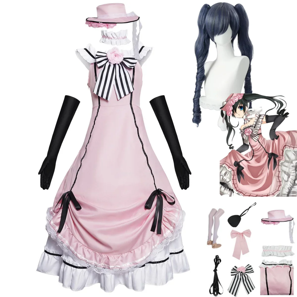 Anime Cosplay Robin - Anime Black Butler Ciel Phantomhive Uśmiech
