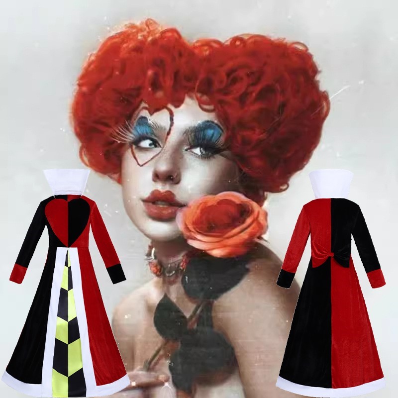 Anime Cosplay With Red Hair - Królowa Anime Czerwone Serce Film Cosplay