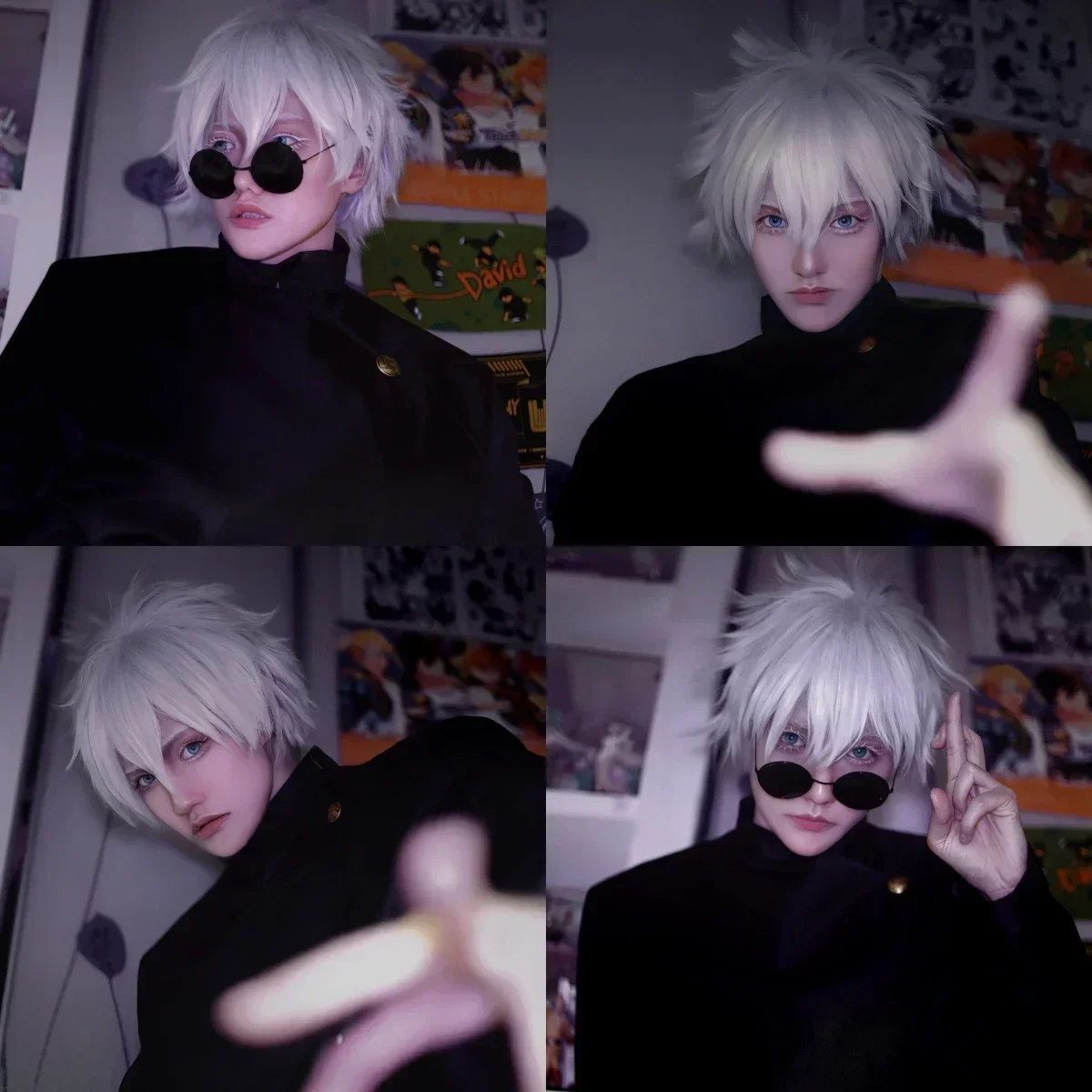 Anime Cosplay Gojo - Kostiumy Cosplay Gojo Satoru dla mężczyzn,