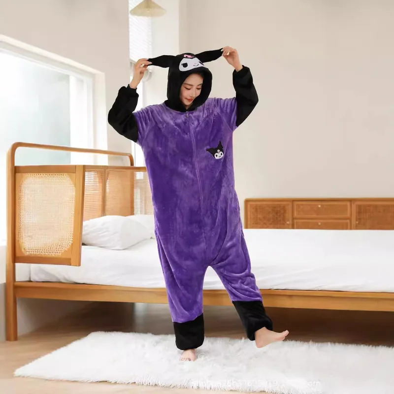 Anime Cosplay One Piece - Anime Cosplay Damski Onesie Kuromi Kostium
