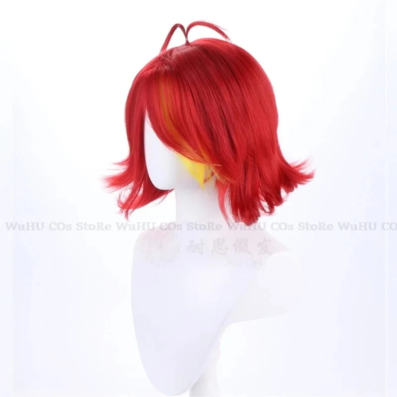 Anime Cosplay With Red Hair - Peruka Cos Niffty Anime Hotel Cosplay