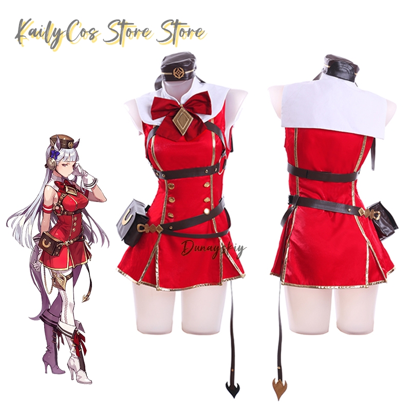 Peruka, kapelusz, uszy, ogon,  – Anime Cosplay With Red Hair recenzja i cena