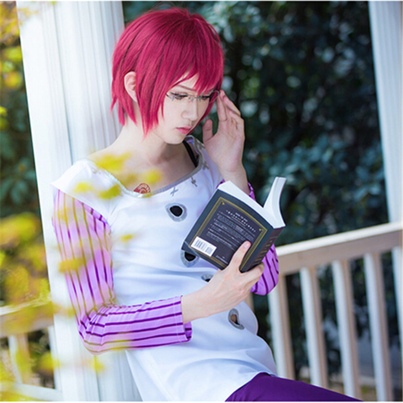 Peruka Cosplay Anime Goat's Si – Anime Cosplay With Red Hair recenzja i cena