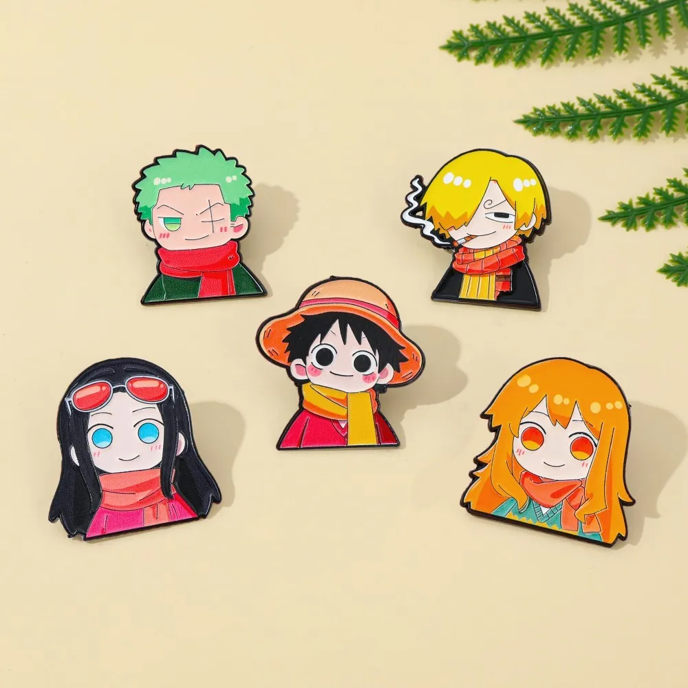 5 szt. Urocze przypinki anime, – Anime Cosplay One Piece recenzja i cena