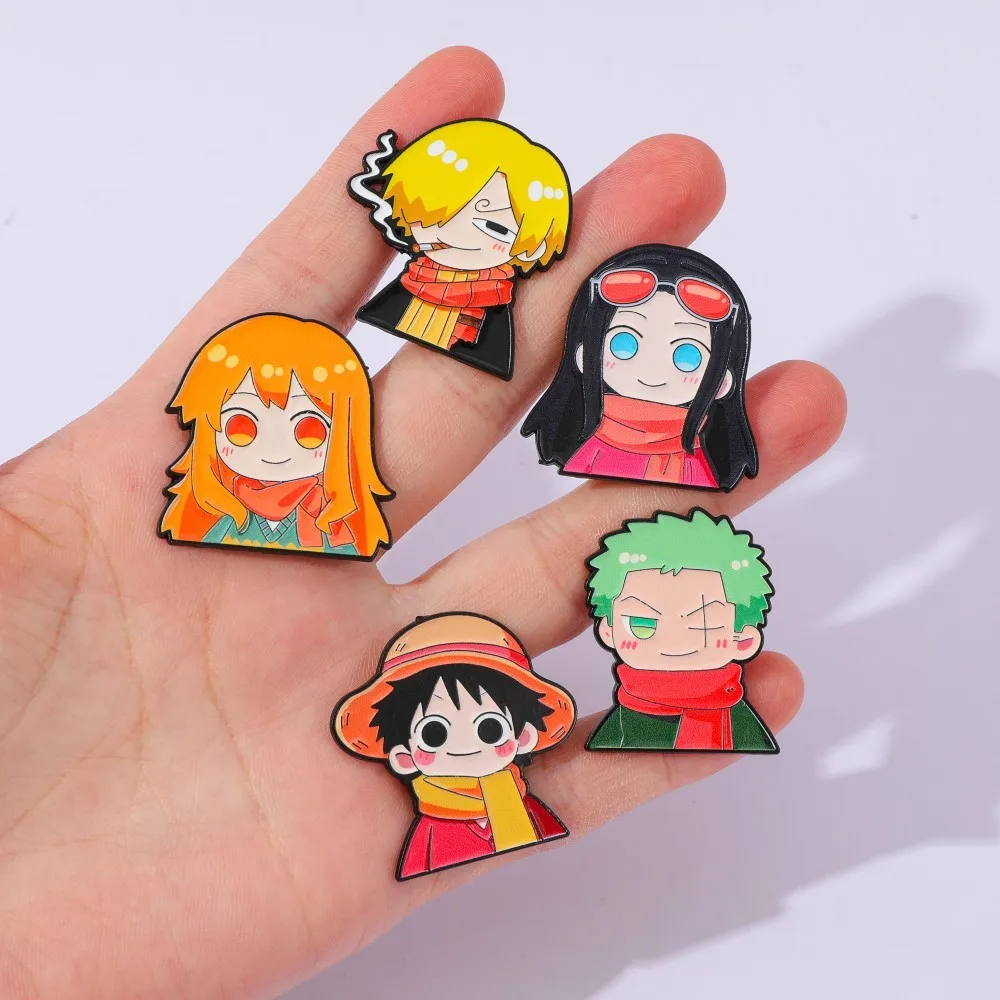 5 szt. Urocze przypinki anime, – Anime Cosplay One Piece recenzja i cena