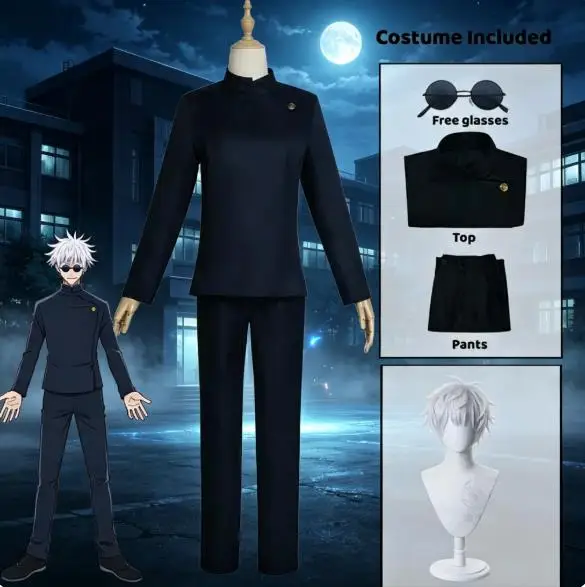 Anime Gojo Satoru cosplay mund – Anime Cosplay Gojo recenzja i cena