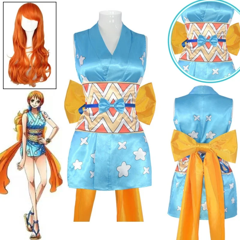 Kostiumy Cosplay Nami, Peruka, – Anime Cosplay One Piece recenzja i cena
