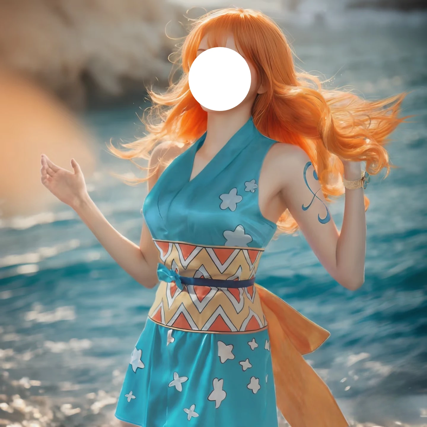 Kostiumy Cosplay Nami, Peruka, – Anime Cosplay One Piece recenzja i cena